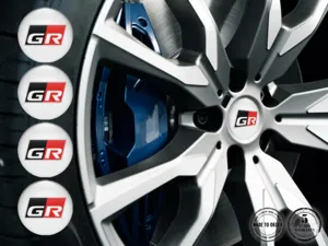 Toyota Rademblem Ausgabe Premium Gewölbte Aufkleber